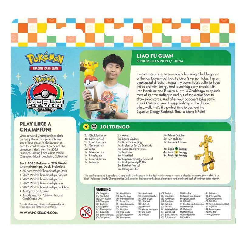 POKEMON TCG WC DECK (2025) ING - LIAO FU GUAN JOLTDENGO - 2