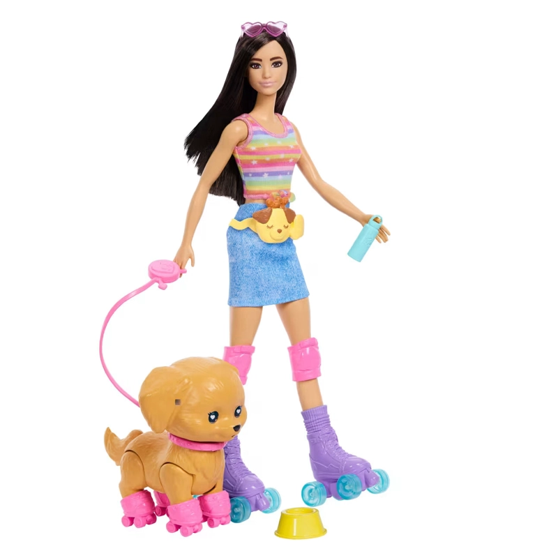 BARBIE PETS SKATE AND RUN MUÑECA CON PERRITO Y PATINES - 2