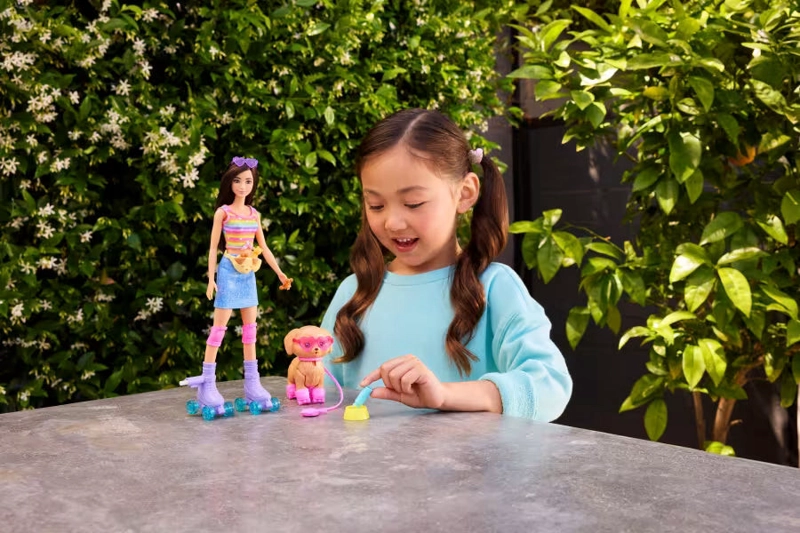 BARBIE PETS SKATE AND RUN MUÑECA CON PERRITO Y PATINES - 3