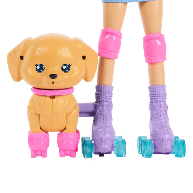 BARBIE PETS SKATE AND RUN MUÑECA CON PERRITO Y PATINES - 5
