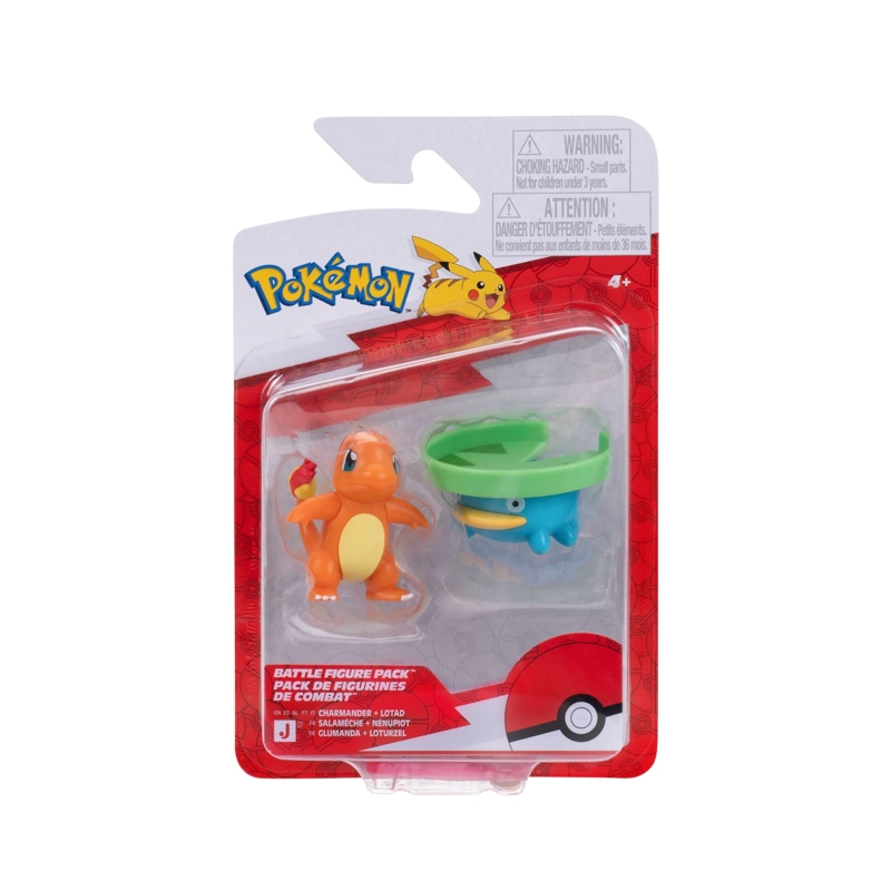 SET 1 O 2 FIGURAS DE 5 A 8 CM. POKEMON - CHARMANDER + LOTAD - 1