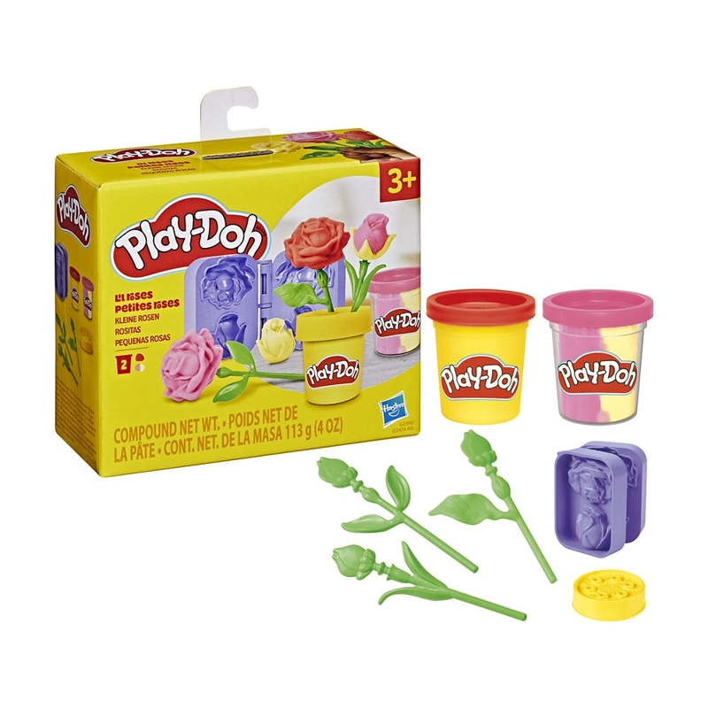 PLAY-DOH MINI PACK DE FLORES - PEQUEÑAS ROSAS - 3