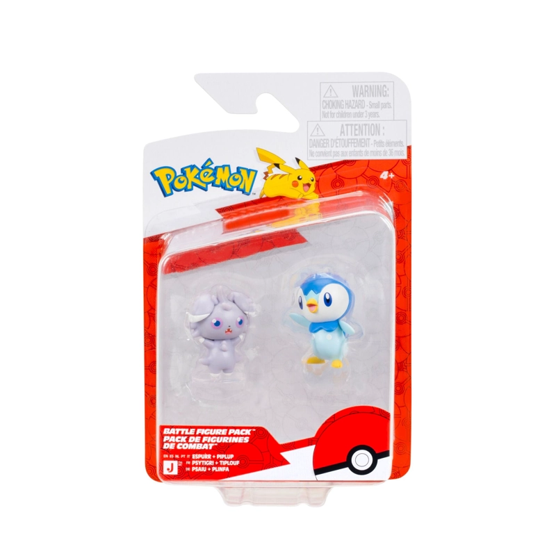 SET 1 O 2 FIGURAS DE 5 A 8 CM. POKEMON - ESPURR + PIPLUP - 1