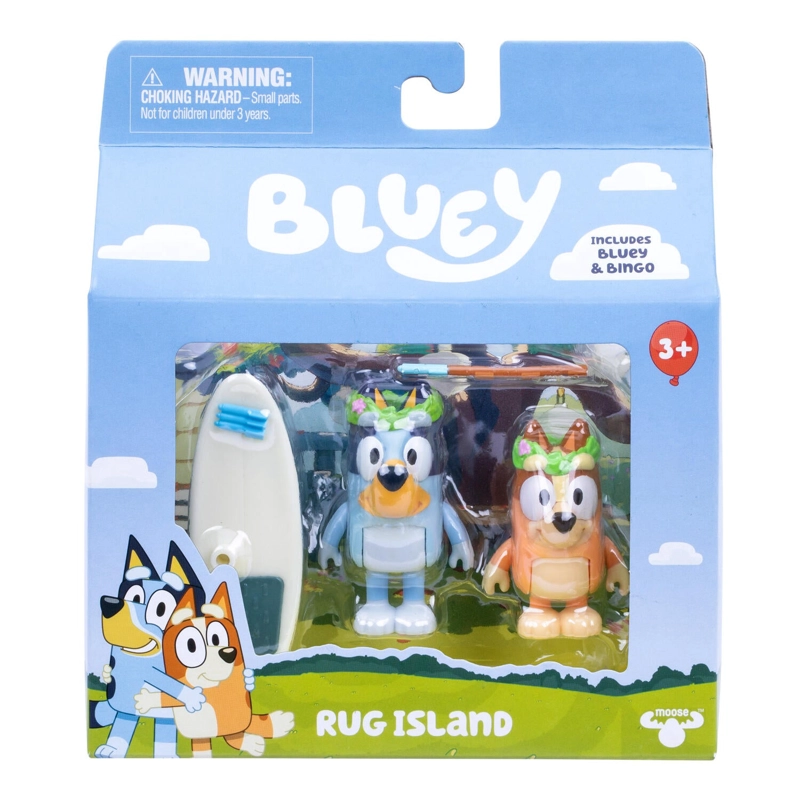 BLUEY PACK DE 2 FIG. S14 - RUG ISLAND - 1