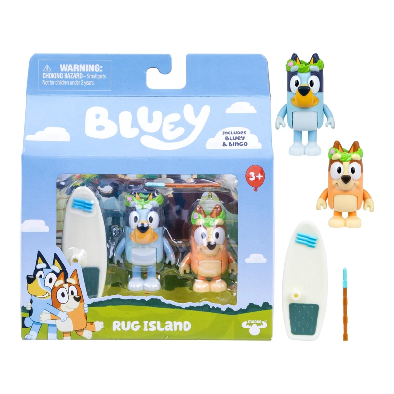 BLUEY PACK DE 2 FIG. S14 - RUG ISLAND - 2