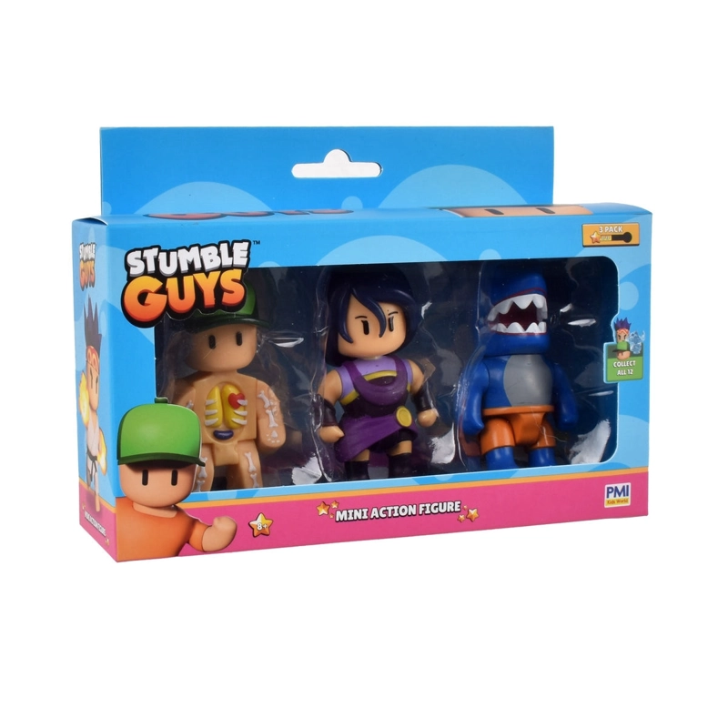 PACK 3 FIGURAS 8 CMS ARTICULADAS STUMBLE GUYS - NYX - 2