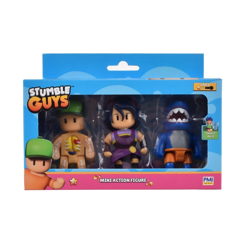 PACK 3 FIGURAS 8 CMS ARTICULADAS STUMBLE GUYS - NYX - 3