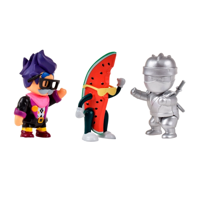 PACK 3 FIGURAS 8 CMS STUMBLE GUYS - WATERMELON GUY - 1