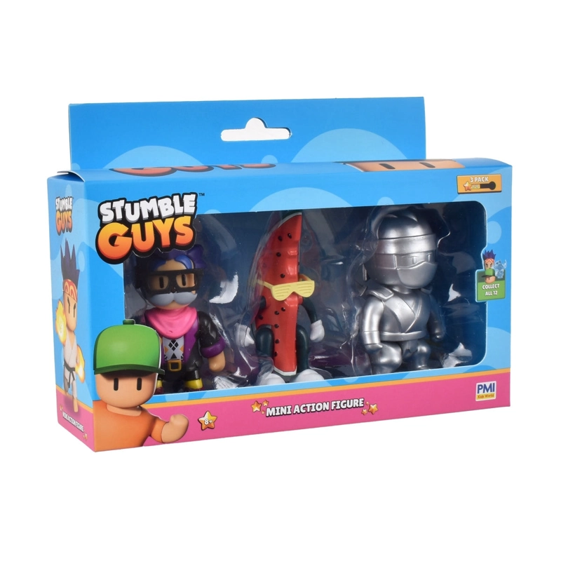 PACK 3 FIGURAS 8 CMS STUMBLE GUYS - WATERMELON GUY - 2