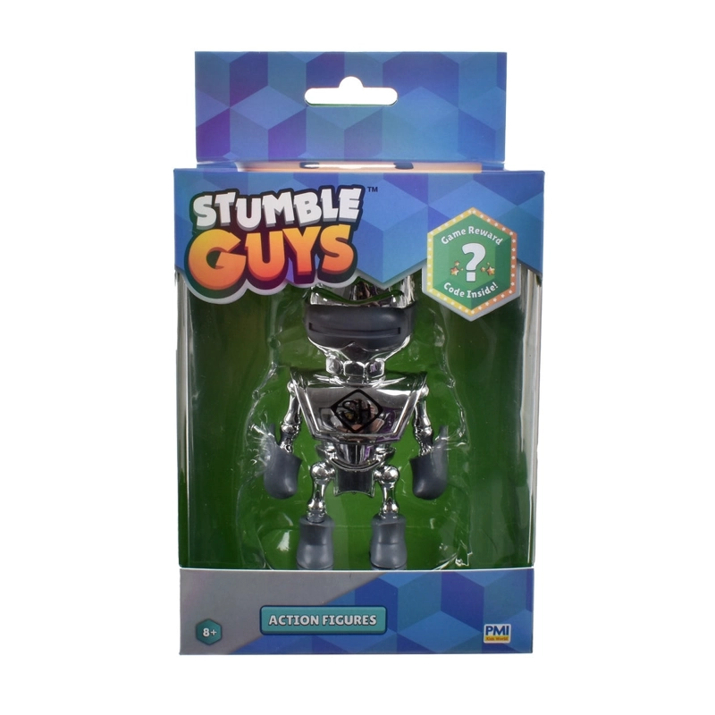 FIGURA 12 CMS STUMBLE GUYS MYTHIC - SILVER SKELETON - 3