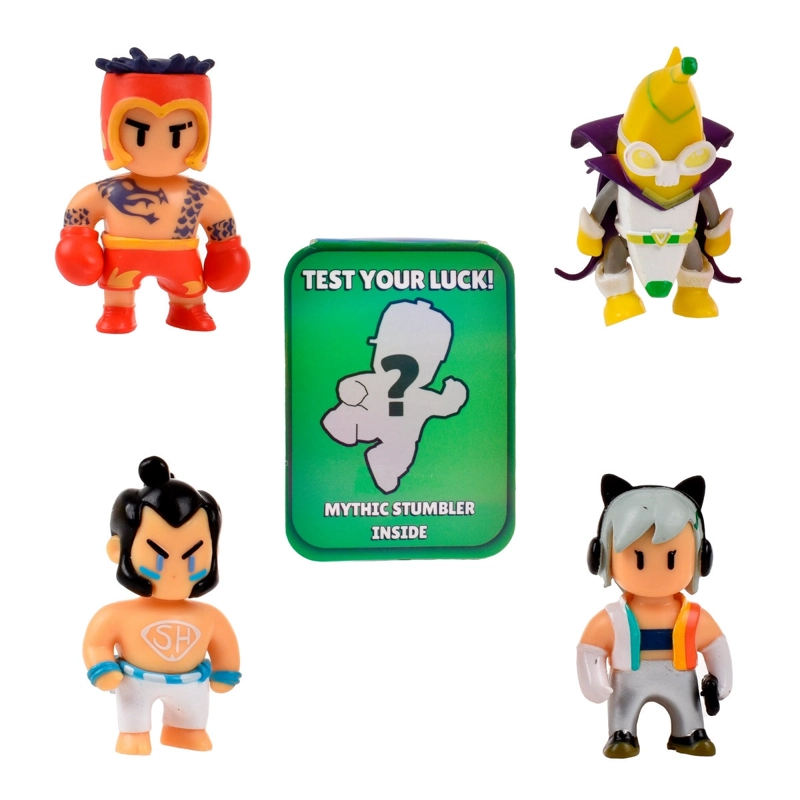 PACK DE 5 FIGURAS 5 CMS STUMBLE GUYS MYTHIC - HOT GLOVES - 1