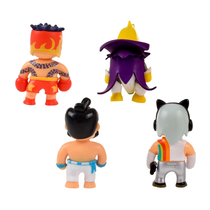 PACK DE 5 FIGURAS 5 CMS STUMBLE GUYS MYTHIC - HOT GLOVES - 5