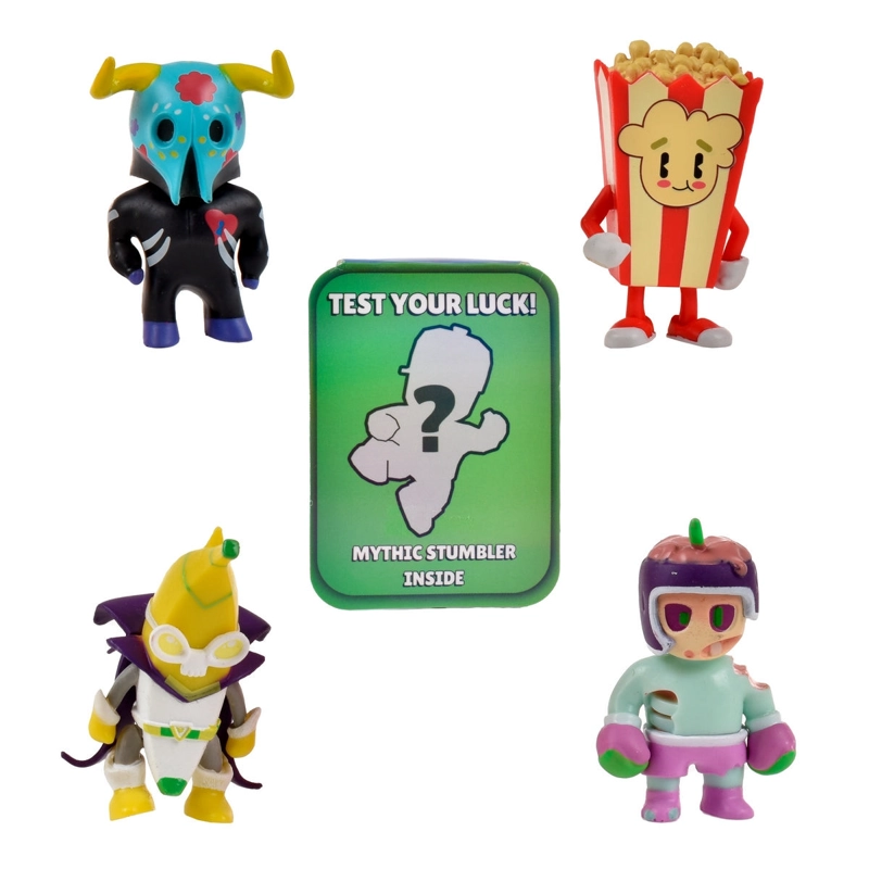 PACK DE 5 FIGURAS 5 CMS STUMBLE GUYS MYTHIC - TORO MUERTOS - 1