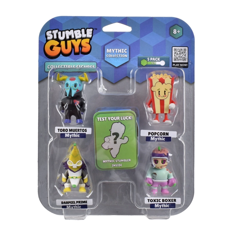 PACK DE 5 FIGURAS 5 CMS STUMBLE GUYS MYTHIC - TORO MUERTOS - 3
