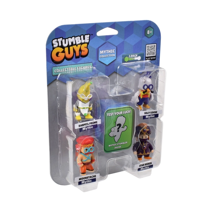 PACK DE 5 FIGURAS 5 CMS STUMBLE GUYS MYTHIC - DARKPEEL PRIME - 2