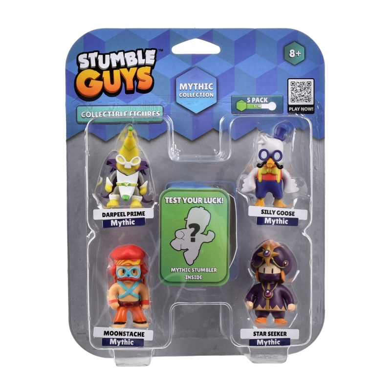 PACK DE 5 FIGURAS 5 CMS STUMBLE GUYS MYTHIC - DARKPEEL PRIME - 3