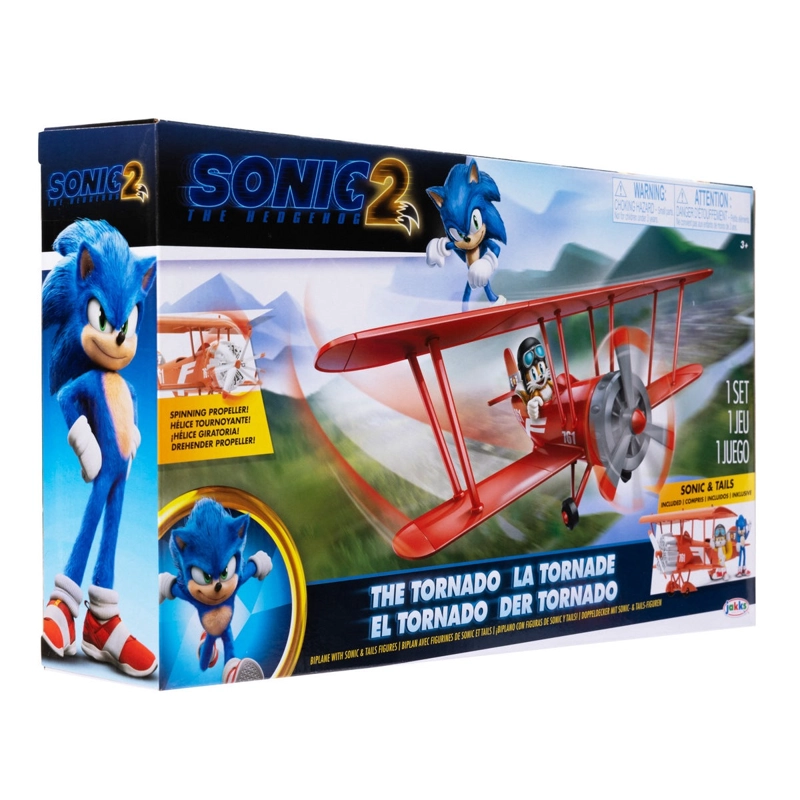 AVION BIPLANO SONIC CON FIGURA 6 CMS - 2