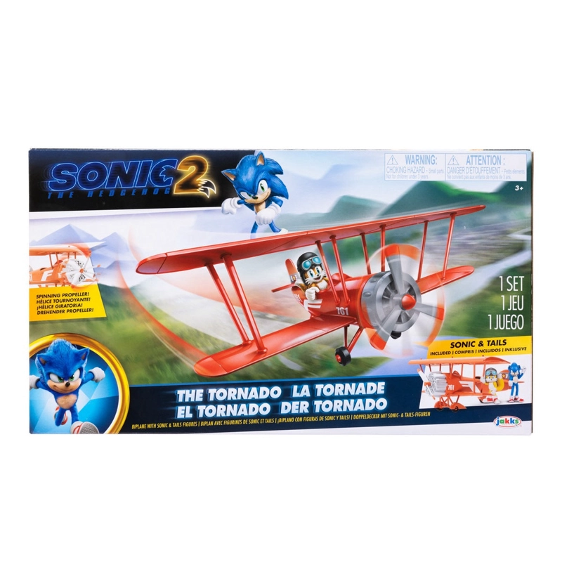 AVION BIPLANO SONIC CON FIGURA 6 CMS - 3