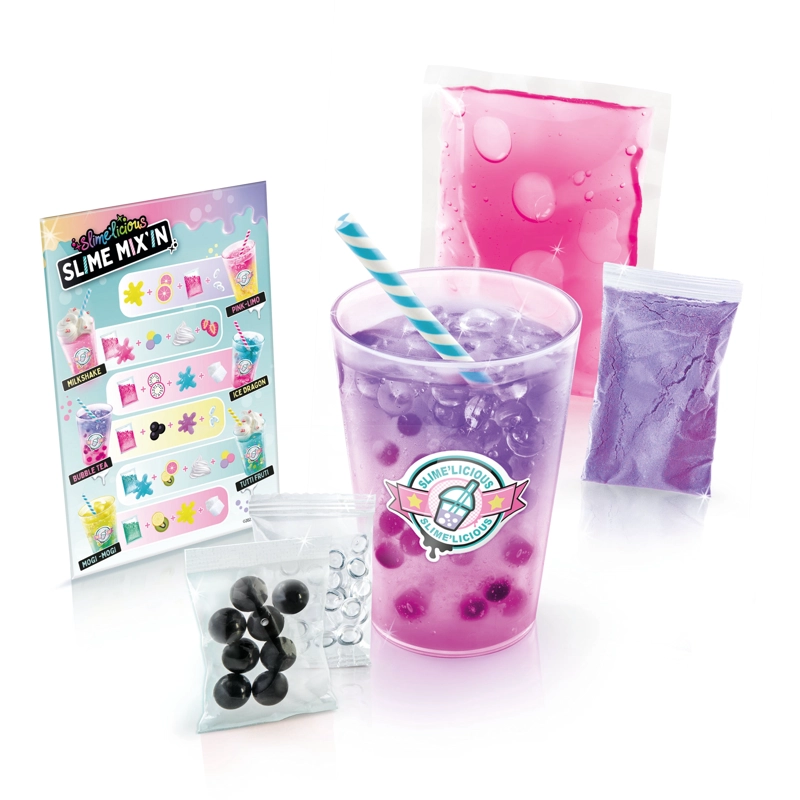 VASO SMOOTHIE PARA PREPARAR SLIME - AMARILLO CELESTE - 3