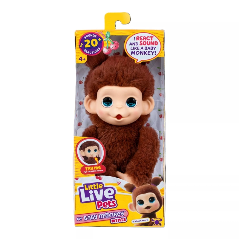 LITTLE LIVE PETS MY BABY MONKEY S3 - CHIKKI CHERRY - 1