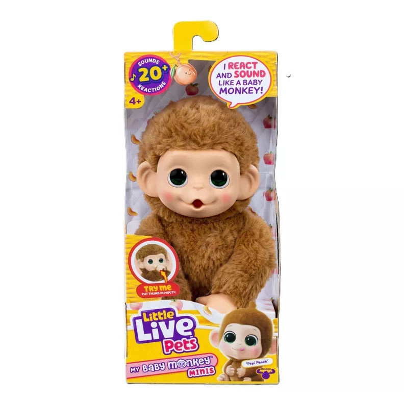 LITTLE LIVE PETS MY BABY MONKEY S3 - PEPI PEACH - 1