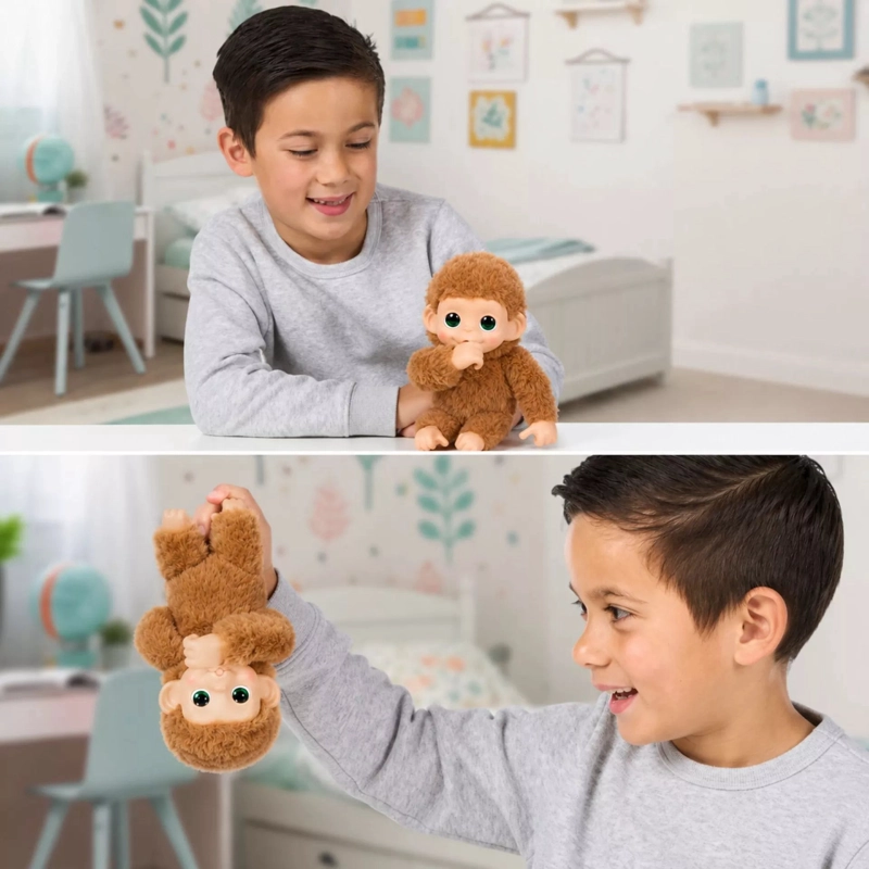 LITTLE LIVE PETS MY BABY MONKEY S3 - PEPI PEACH - 2