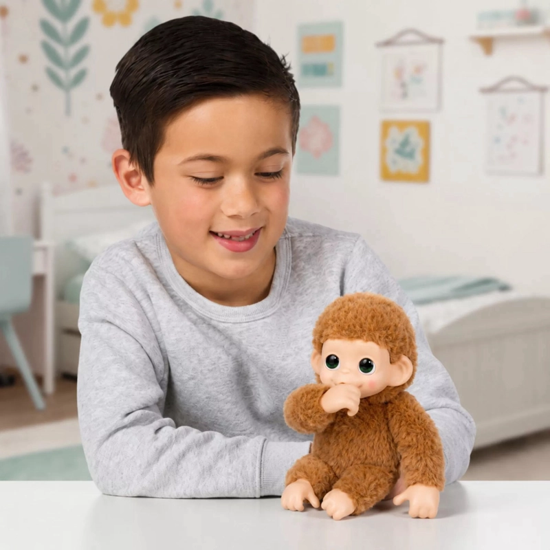 LITTLE LIVE PETS MY BABY MONKEY S3 - PEPI PEACH - 4