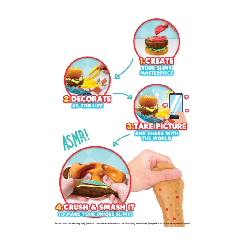 JOKER SLIMY DIY STREET FOOD CRUSH MINI - BURGER - 4