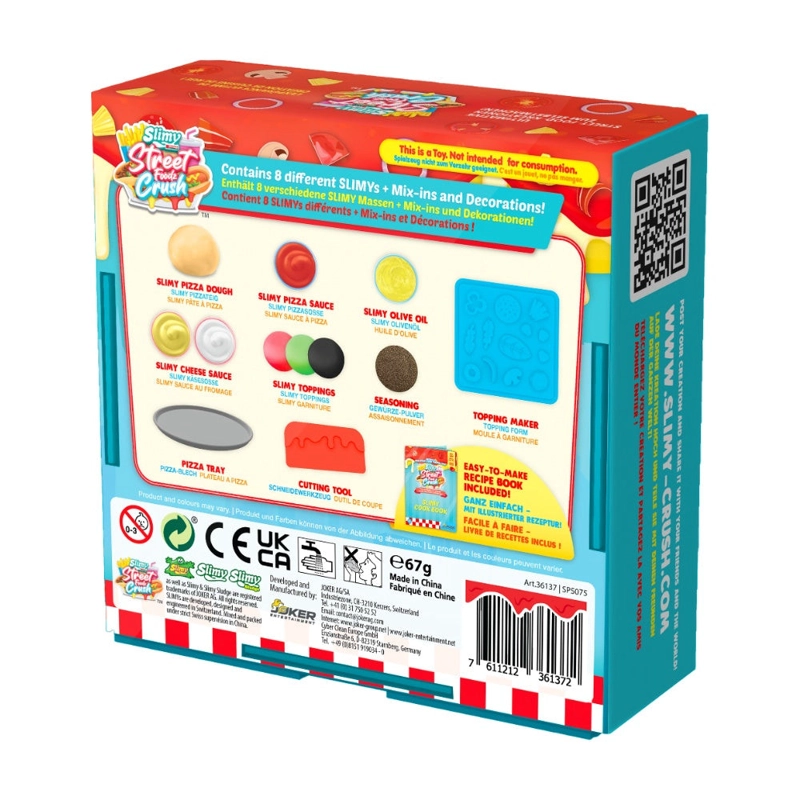 JOKER SLIMY DIY STREET FOOD CRUSH MINI - PIZZA - 1