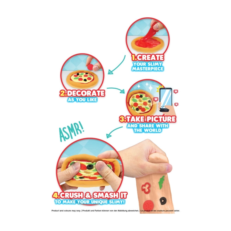 JOKER SLIMY DIY STREET FOOD CRUSH MINI - PIZZA - 4