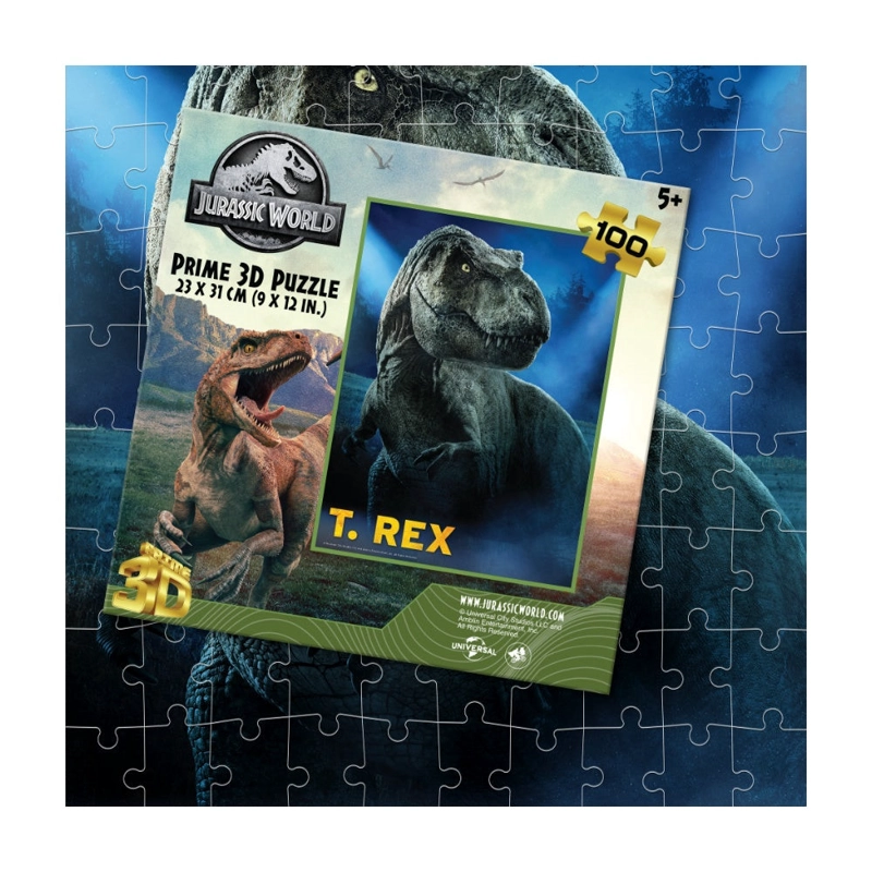 PRIME 3D JURASSIC WORLD - T-REX-100PC - 1