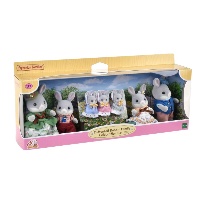CONEJO COLITA DE ALGODON SET CELEBRACION SYLVANIAN FAMILIES - 2