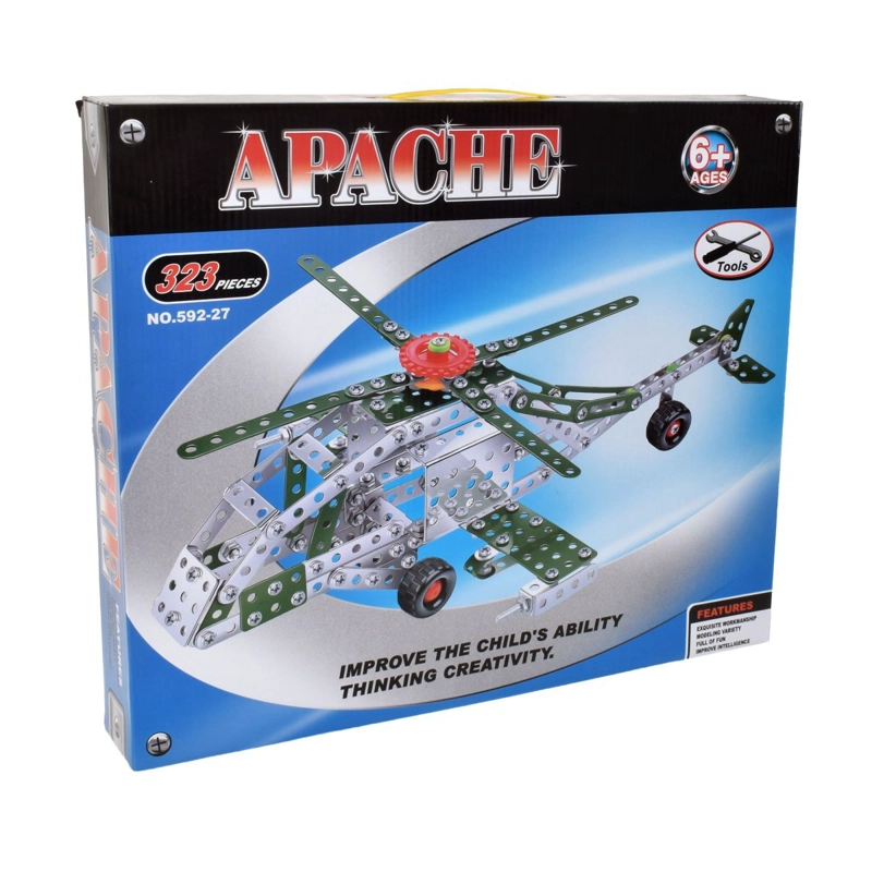 HELICOPTERO MECANO APACHE 323 PIEZAS - 1