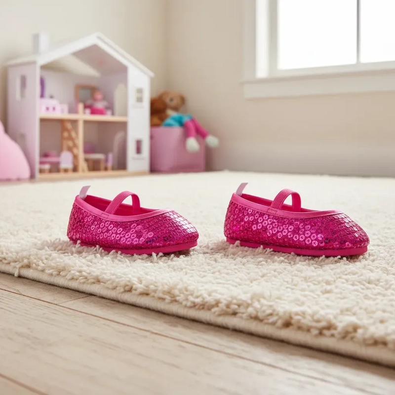 ZAPATOS FUCSIA LENTEJUELAS BUILD-A-BEAR - 2