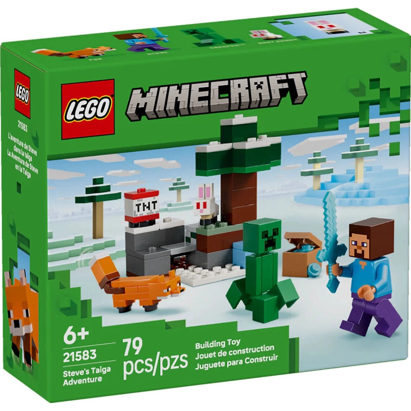 LA AVENTURA DE STEVE EN LA TAIGA LEGO MINECRAFT - 2