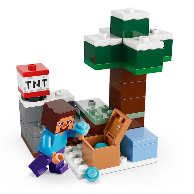 LA AVENTURA DE STEVE EN LA TAIGA LEGO MINECRAFT - 4
