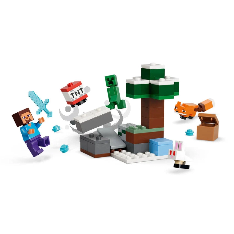 LA AVENTURA DE STEVE EN LA TAIGA LEGO MINECRAFT - 8