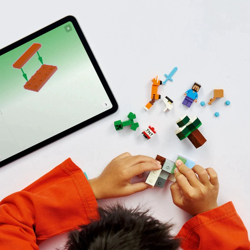 LA AVENTURA DE STEVE EN LA TAIGA LEGO MINECRAFT - 9