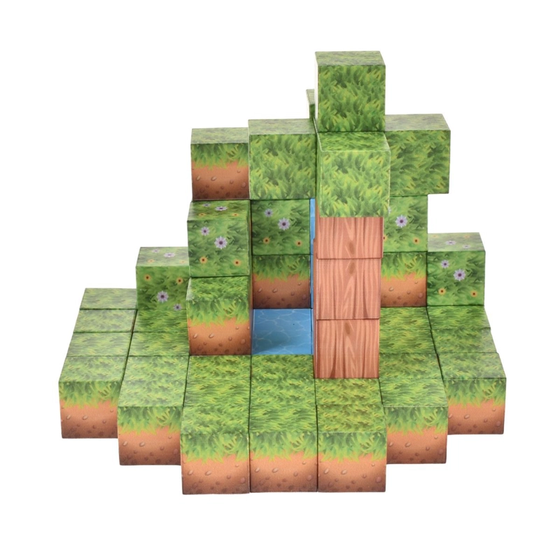 CUBOS MAGNETICOS DE CONSTRUCCION 64 PIEZAS - 5