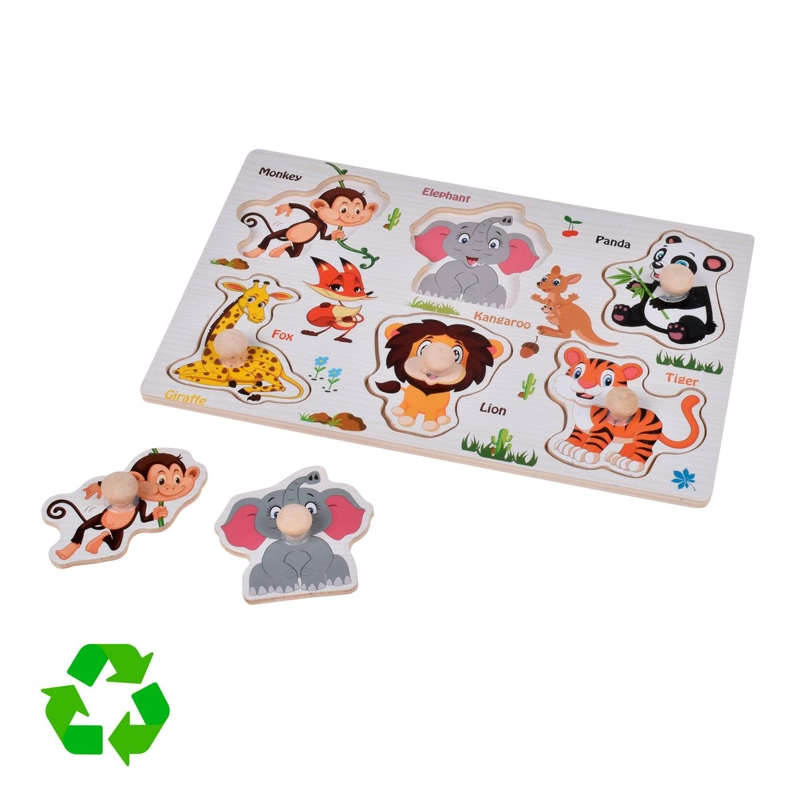PUZZLE DE ENCAJE ANIMALES DE LA SELVA - 1