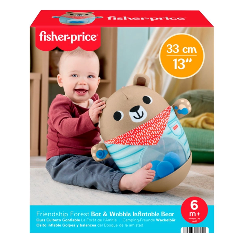 OSO INFLABLE EMPUJA Y TAMBALEA FISHER PRICE - 1