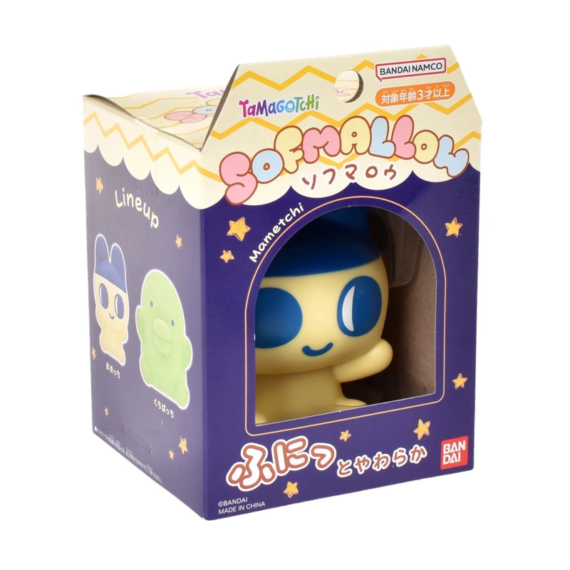 FIGURA TAMAGOTCHI SOFTMALLOW DE BANDAI - MAMETCHI - 1
