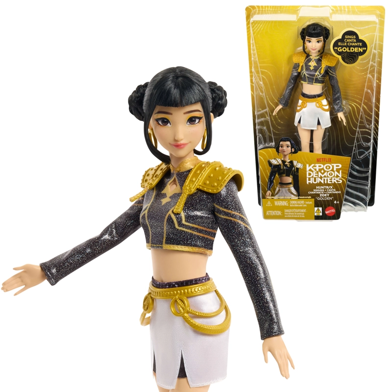 KPOP DEMON HUNTERS HUNTR/X ZOEY GOLDEN MUÑECA CANTANTE - 1