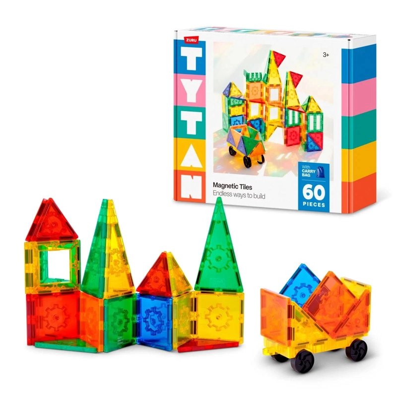 PLAYSET 60 BLOQUES MAGNETICOS TYTAN DE ZURU - 1