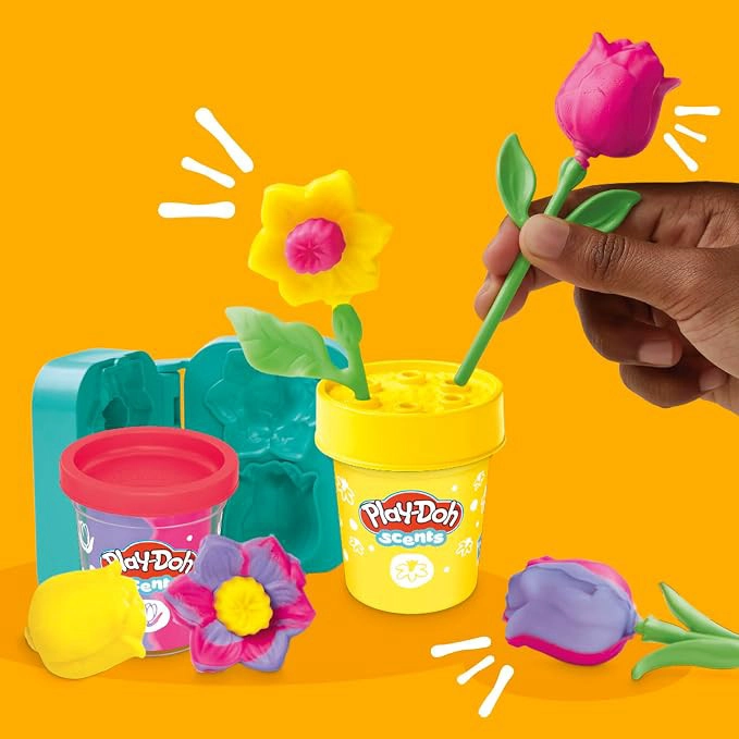 PLAY-DOH MINI PACK DE FLORES - TULIPANES Y NARCISOS - 2