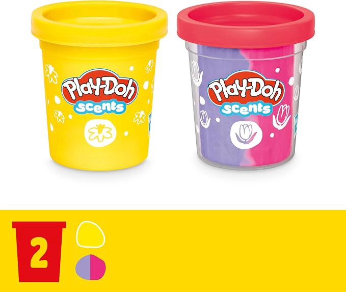 PLAY-DOH MINI PACK DE FLORES - TULIPANES Y NARCISOS - 4