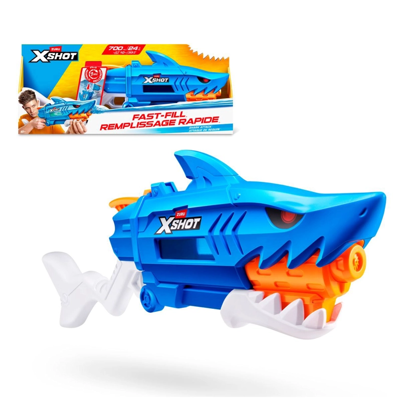 LANZA AGUA ATAQUE DE TIBURON FAST FILL X-SHOT - 1