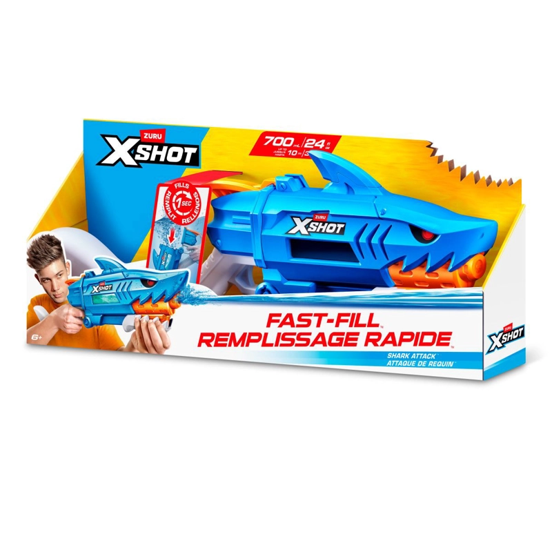 LANZA AGUA ATAQUE DE TIBURON FAST FILL X-SHOT - 2