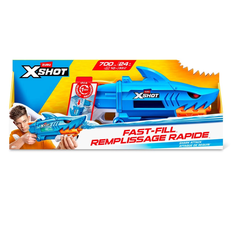 LANZA AGUA ATAQUE DE TIBURON FAST FILL X-SHOT - 3
