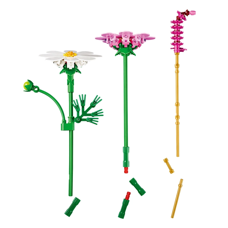 FLORES DE COSMOS LEGO BOTANICALS - 4